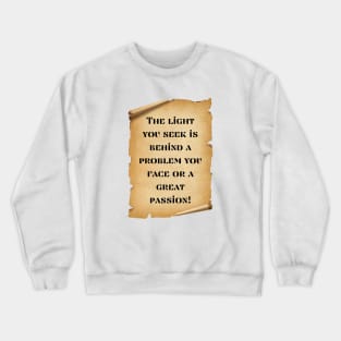 Inspirational Parchment Crewneck Sweatshirt